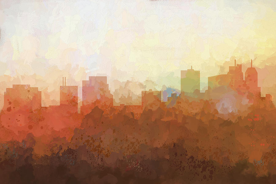 Parsippany New Jersey Skyline #4 Digital Art by Marlene Watson