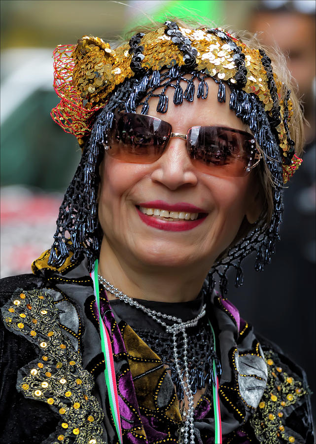Persian Day Parade NYC 2017 Woman in Traditional Dress #4 Photograph by Robert Ullmann