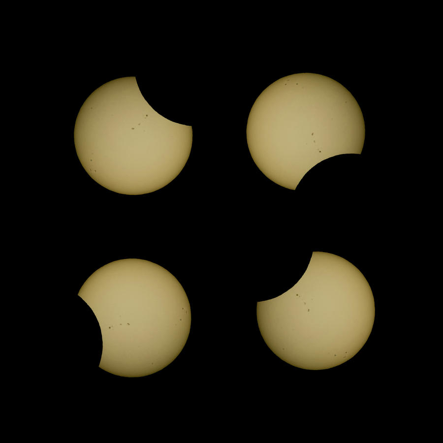 Phases Of The Solar Eclipse 2017 #4 Photograph by Alex Grichenko