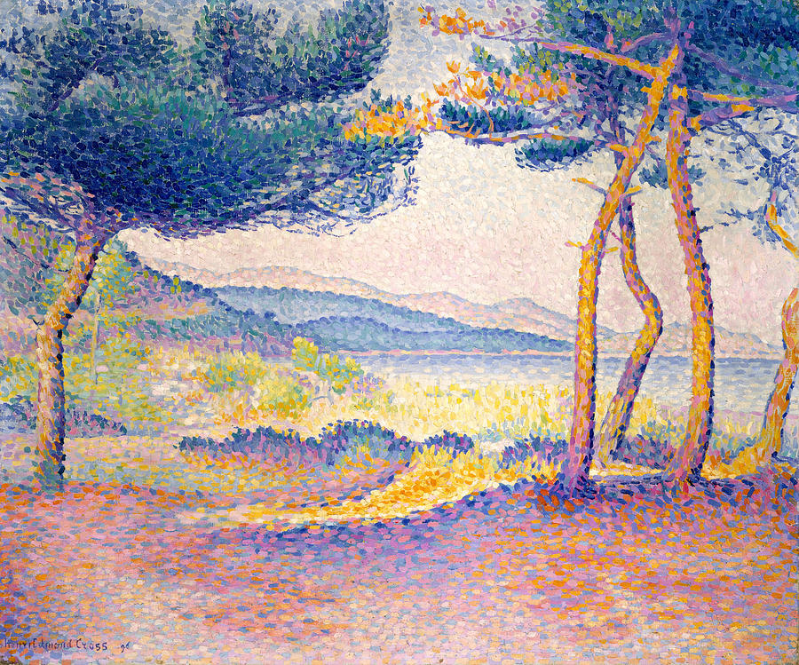 Pines Along the Shore, from 1896 Painting by Henri-Edmond Cross