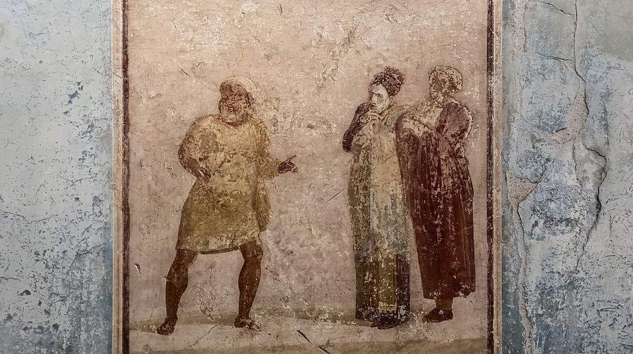 Pompeii Fresco Photograph