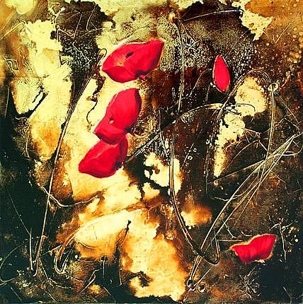Flower Painting - Poppy #4 by Nelu Gradeanu