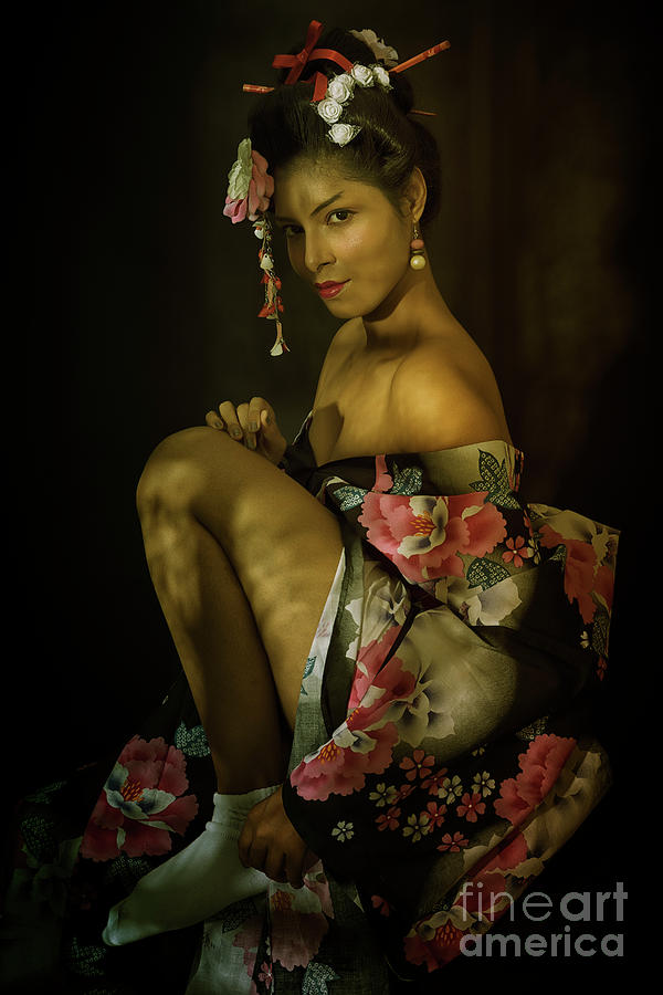 Portrait of Young Japanese Lady #4 Photograph by Kiran Joshi