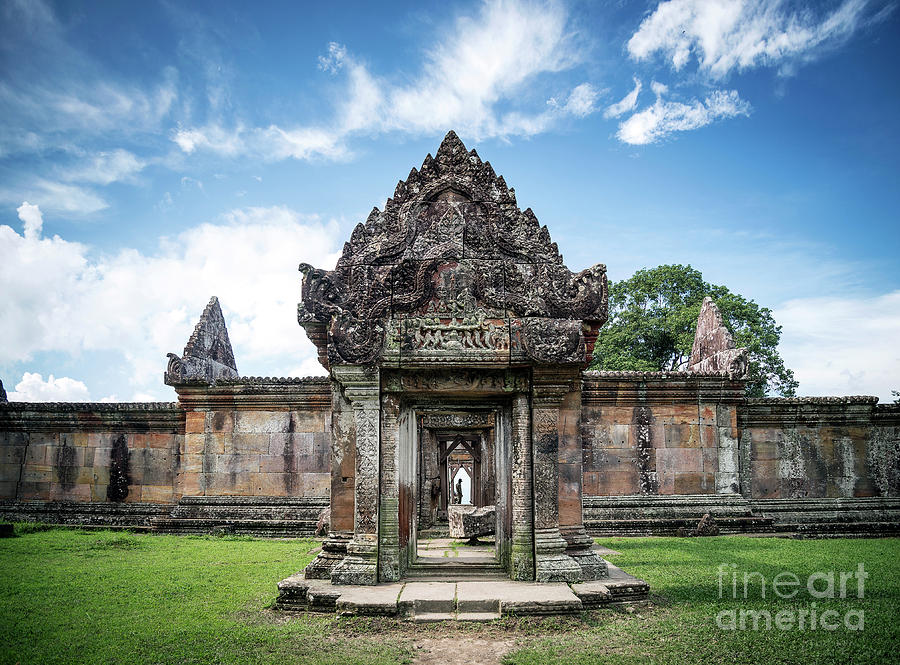 Preah Vihear Famous Ancient Temple Ruins Landmark In Cambodia #4 Photograph by JM Travel Photography