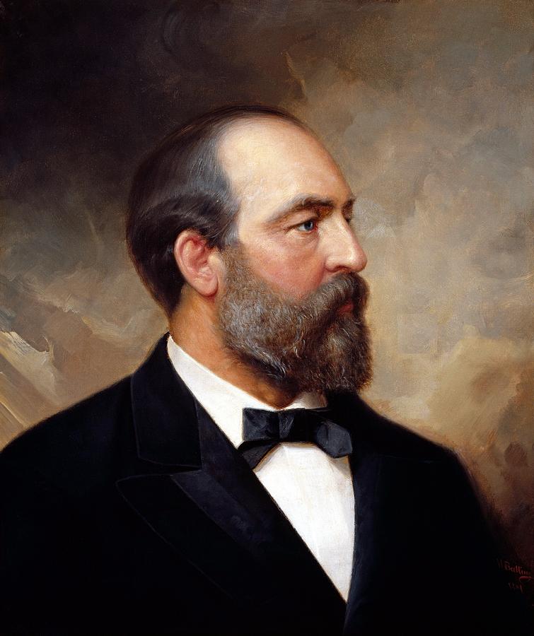 President James Garfield Painting Painting by War Is Hell Store
