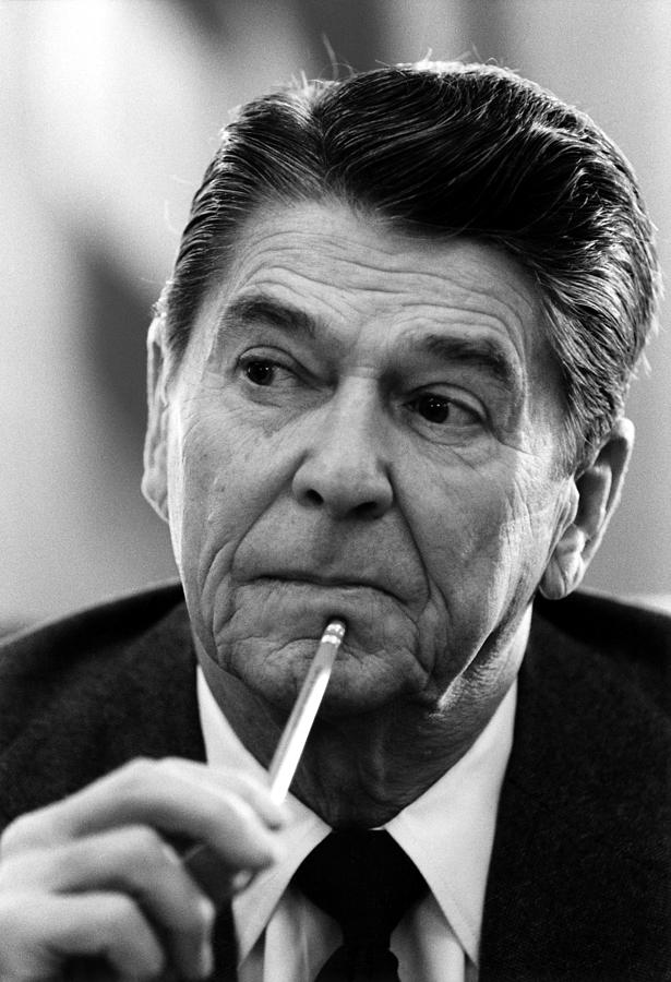Ronald Reagan Photograph - President Ronald Reagan - Three by War Is Hell Store