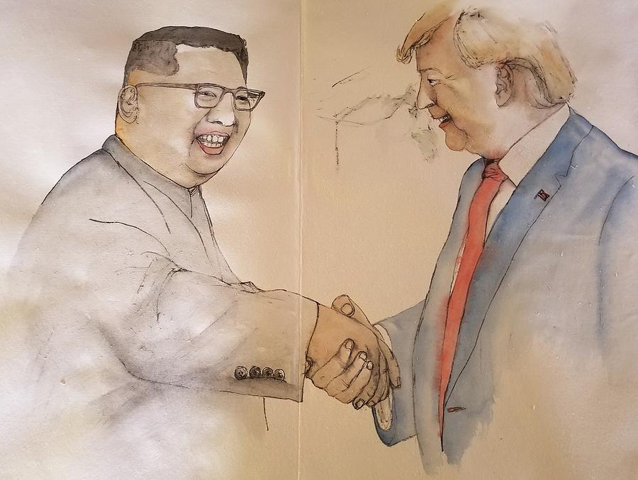 President Trump album #4 Painting by Debbi Saccomanno Chan