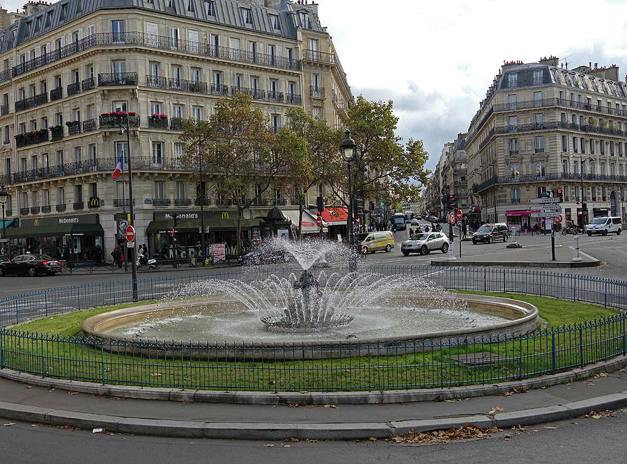 Public Fountain In Paris, France #4 Photograph by Rick Rosenshein