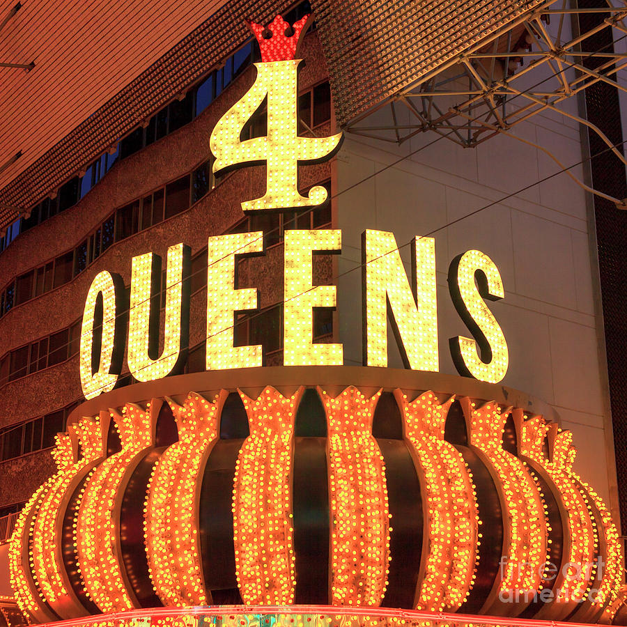 Las Vegas Photograph - 4 Queens Las Vegas by John Rizzuto