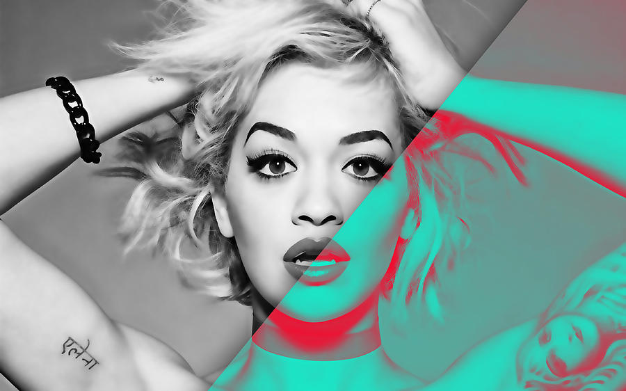 Rita Ora Mixed Media - Rita Ora Collection #4 by Marvin Blaine