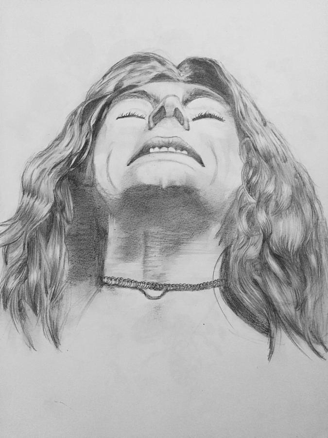 Robert Plant #4 Drawing by Manon Zemanek