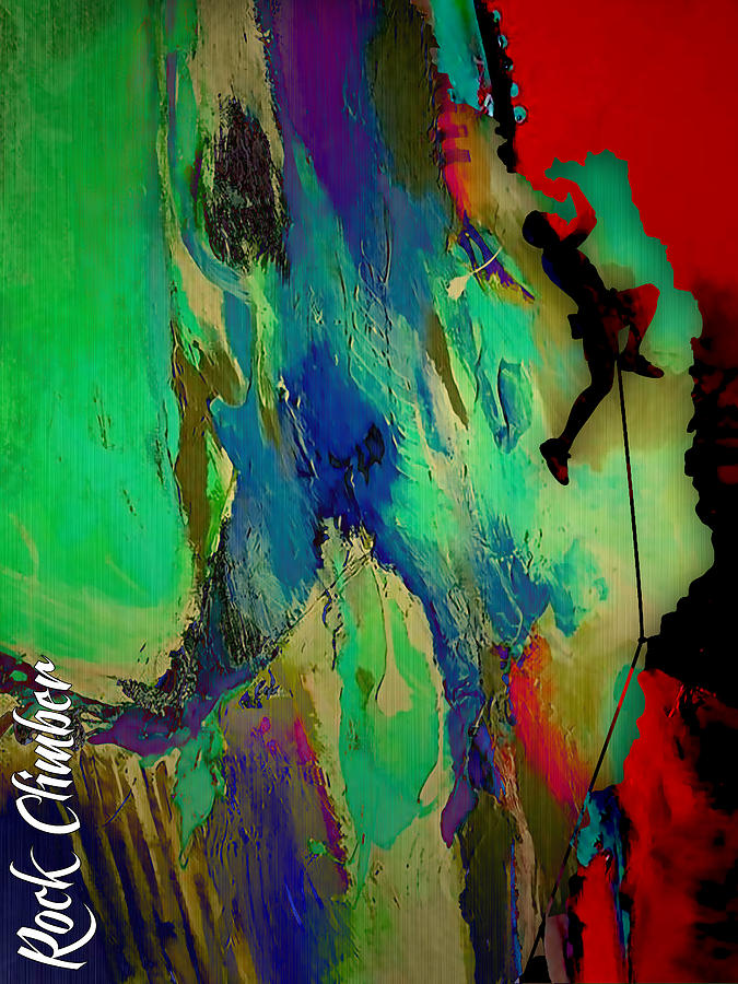 Rock Climber Collection #4 Mixed Media by Marvin Blaine
