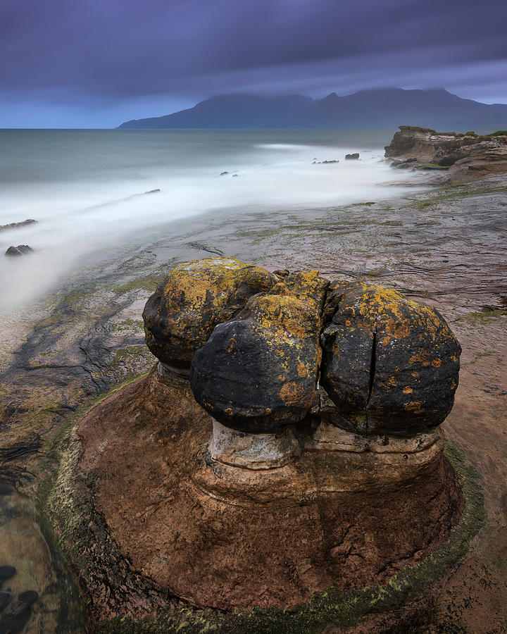 Nature Photograph - Rocky Beach in the Evening, Isle of Eigg, Scotland, United Kingd #4 by Andrey Omelyanchuk