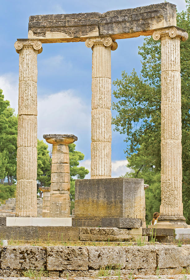 Ruin of Philipps Temple in Olympia, Greece #4 Photograph by Marek Poplawski
