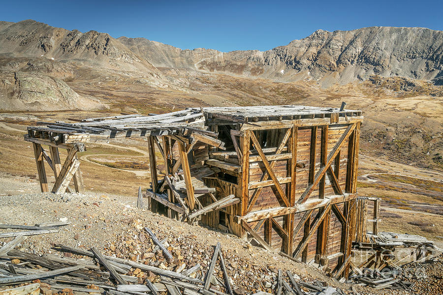 ruins of gold mine in Rocky Mountains #4 Photograph by Marek Uliasz