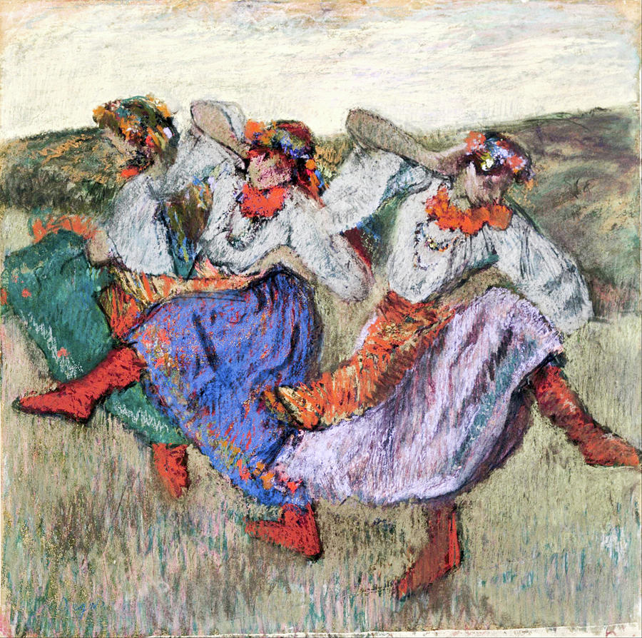 Russian Painting - Russian Dancers  #4 by Edgar Degas
