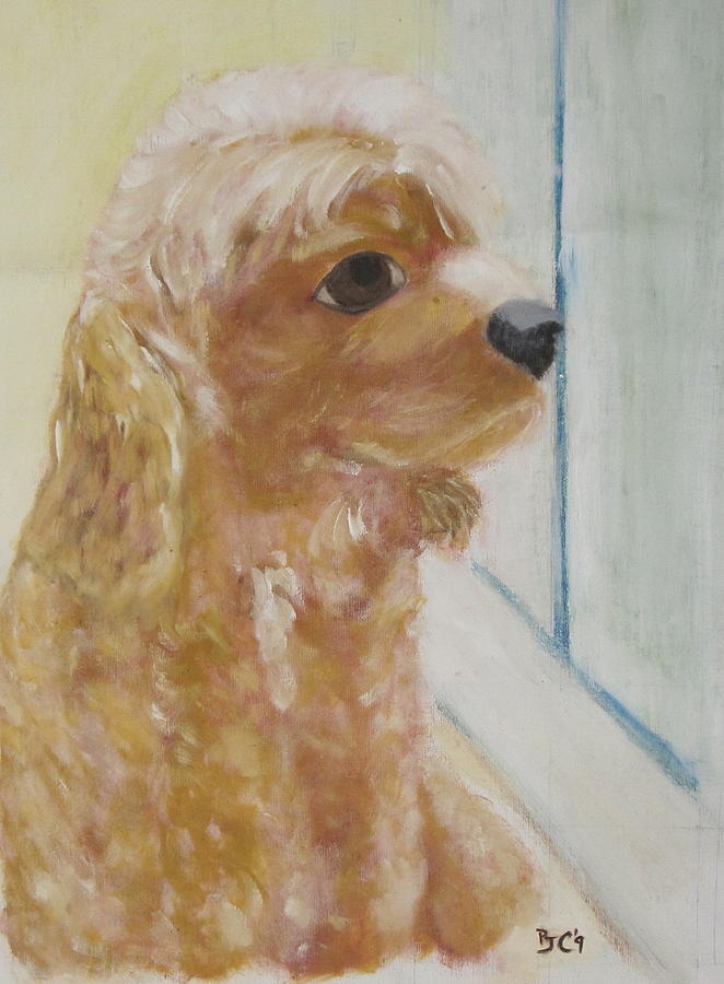 Dog Painting - Rusty AKA Digger Dog #4 by Patricia Cleasby