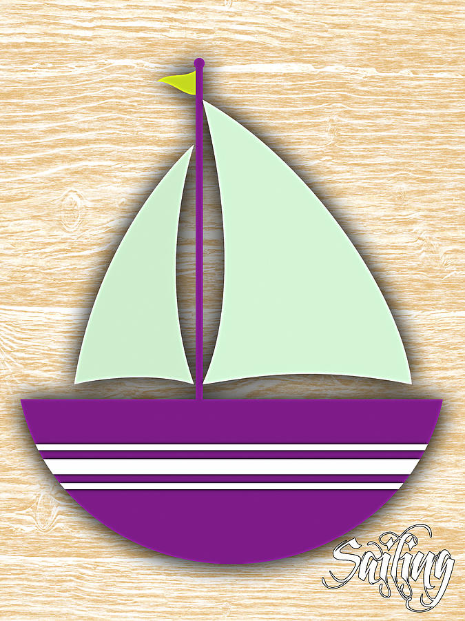 Boat Mixed Media - Sailing Collection #4 by Marvin Blaine