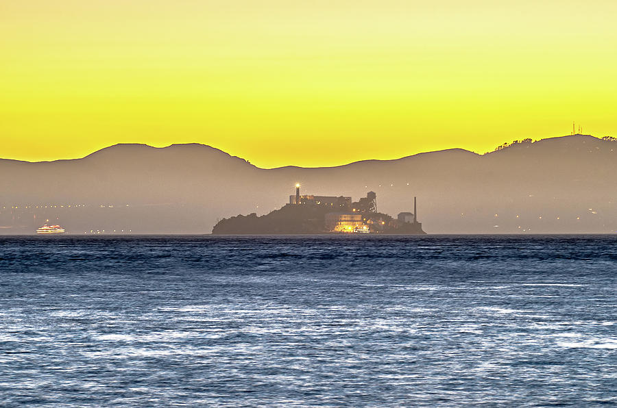 San Francisco And Alcatraz Scenery At Sunset #4 Photograph by Alex Grichenko