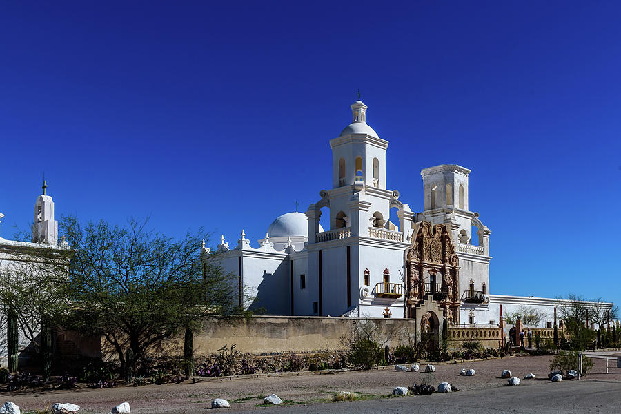 San Xavier Mission - Tucson Arizona Photograph by Jon Berghoff