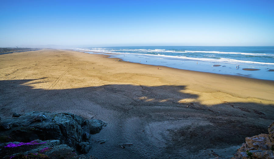 Sand shore and ocean in San Francisco  #4 Photograph by Alex Grichenko