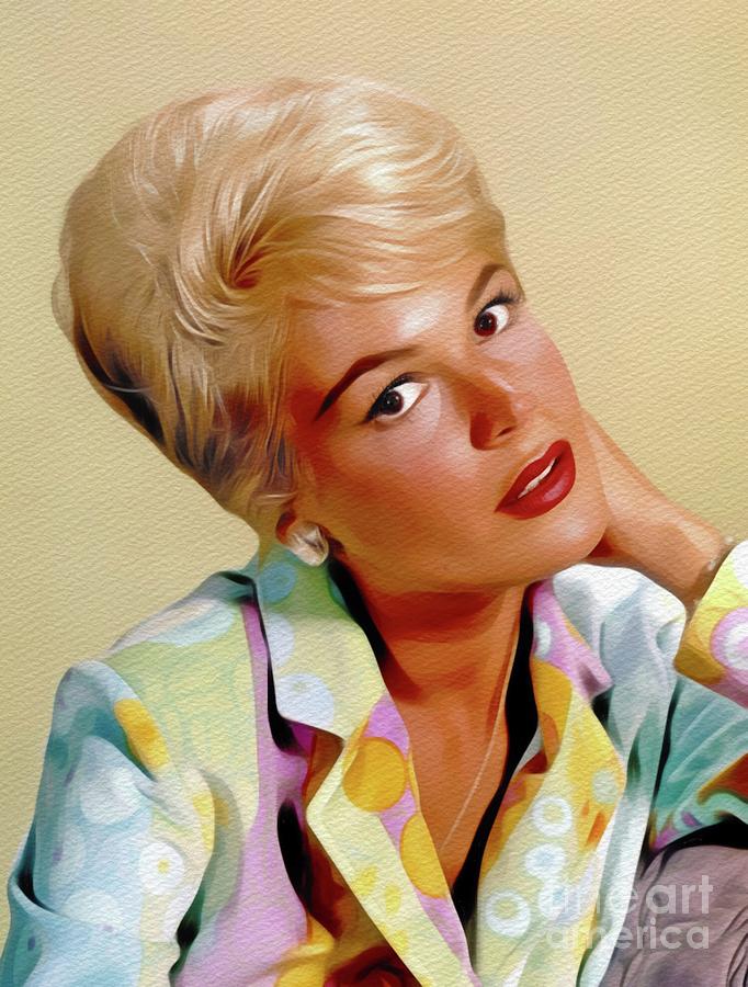Hollywood Painting - Sandra Dee, Vintage Actress #4 by Esoterica Art Agency