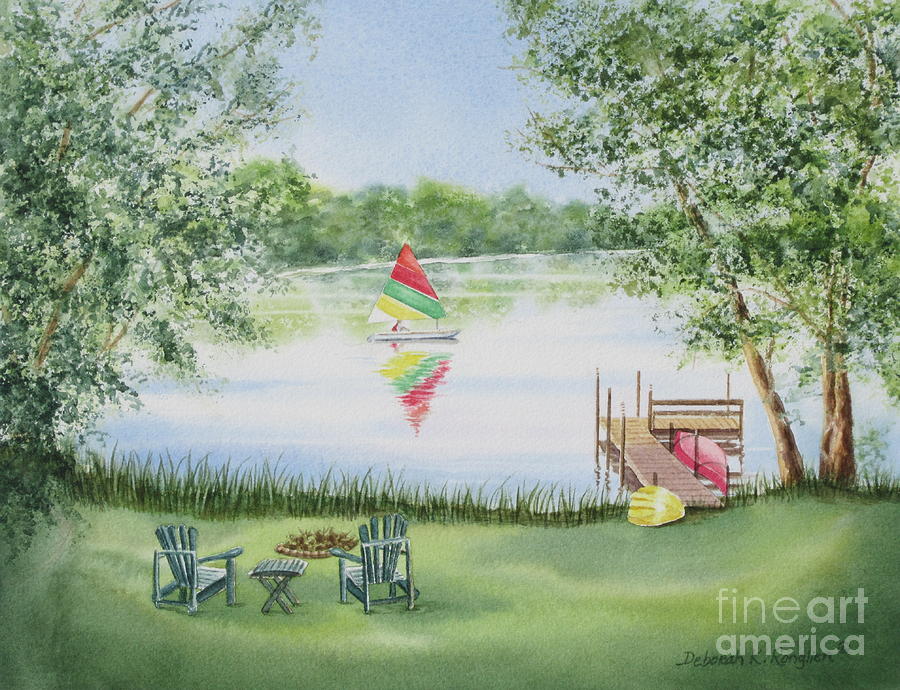 4 Seasons-Summer Painting by Deborah Ronglien