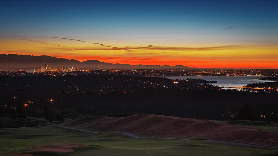 Seattle Skyline from Newcastle Photograph by Mike Penney - Fine Art America