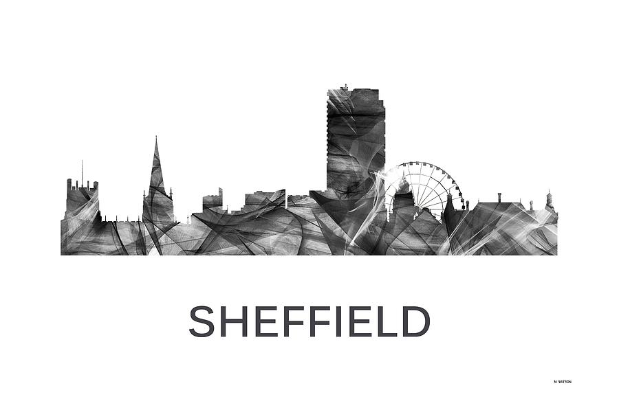 Sheffield England Skyline #4 Digital Art by Marlene Watson