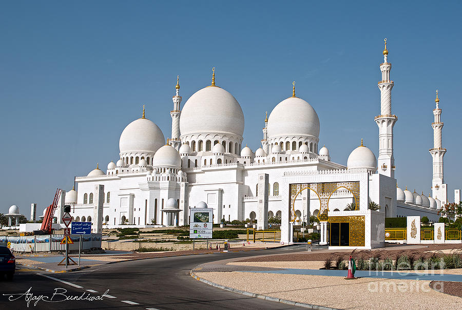 sheikh zayed mosque Abu Dhabi Photograph by Ajay Bundiwal - Pixels