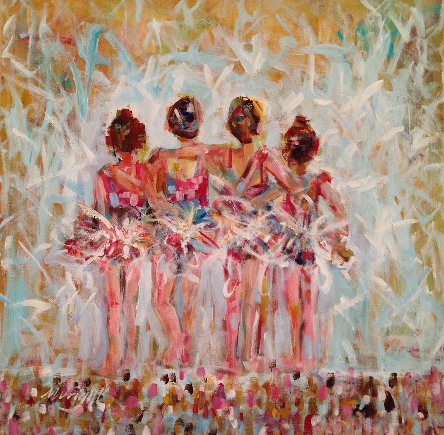 Impressionism Painting - 4 Shining Stars by Molly Wright
