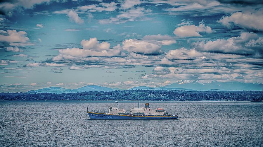 Ships In Puget Sound In Washington State Near Seattle #4 Photograph by Alex Grichenko