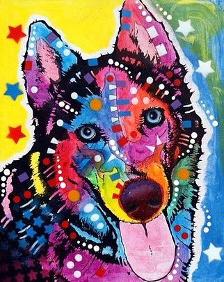 Siberian Husky Painting by Dean Russo