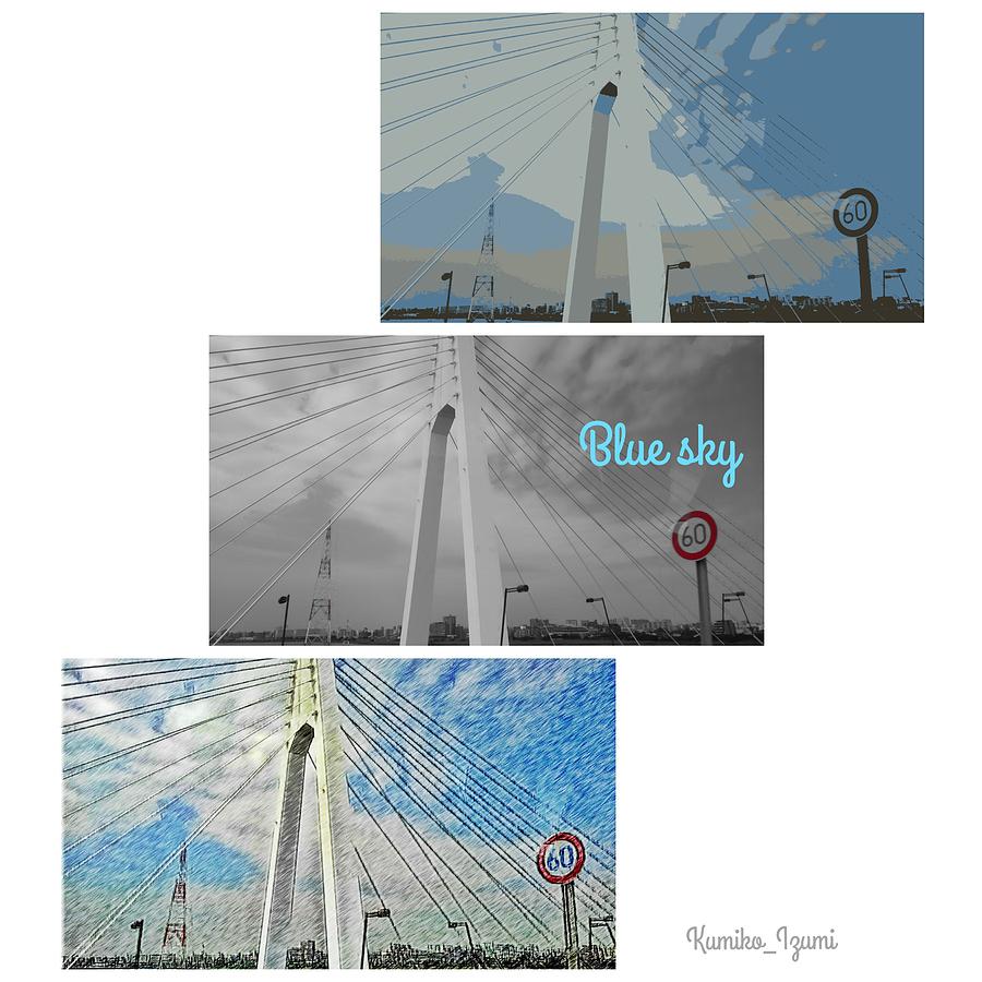 Bridge Photograph - Sky #4 by Kumiko Izumi