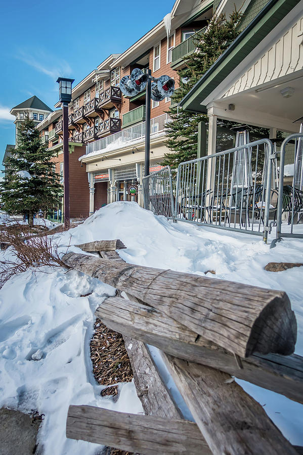 Snowshoe Mountain Village And Restaurants And Shops On A Sunny D #4 Photograph by Alex Grichenko