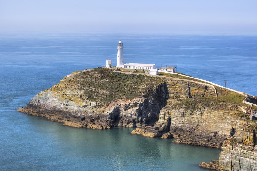 Lighthouse Photograph - South Stack - Wales #4 by Joana Kruse