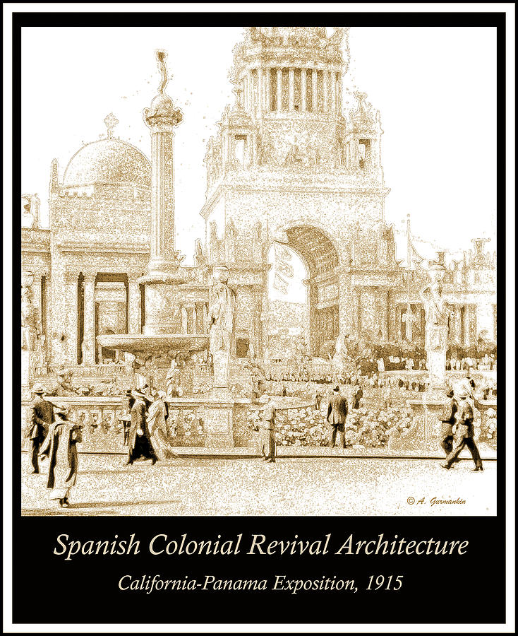 Spanish Colonial Revival Architecture, California Exposition, 19 #4 Photograph by A Macarthur Gurmankin