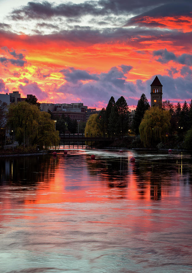 Spokane Sunset Photograph by James Richman - Fine Art America