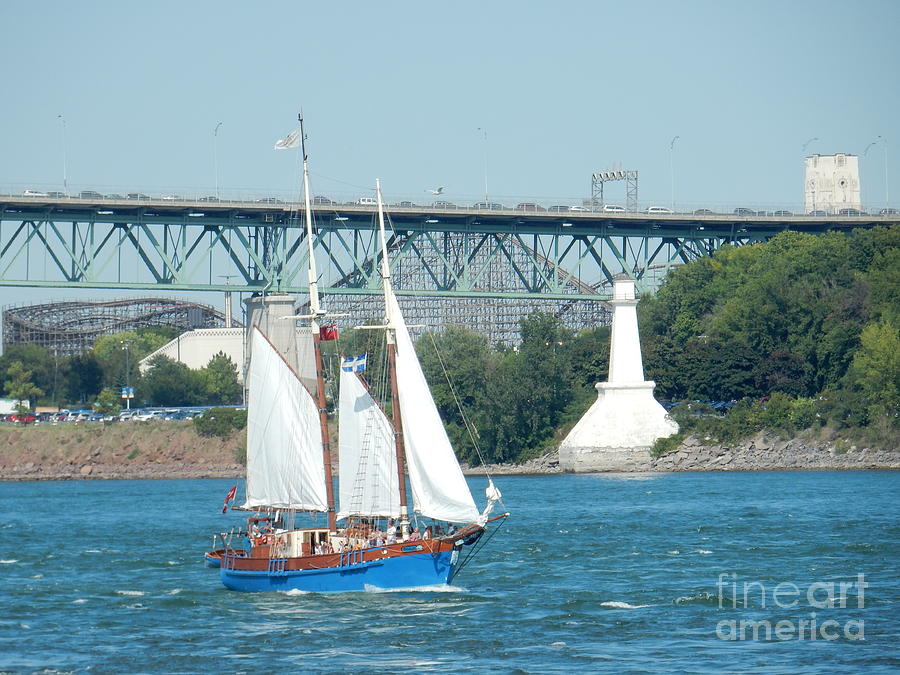 Boat Photograph - St Lawrence Montreal #5 by David Gorman