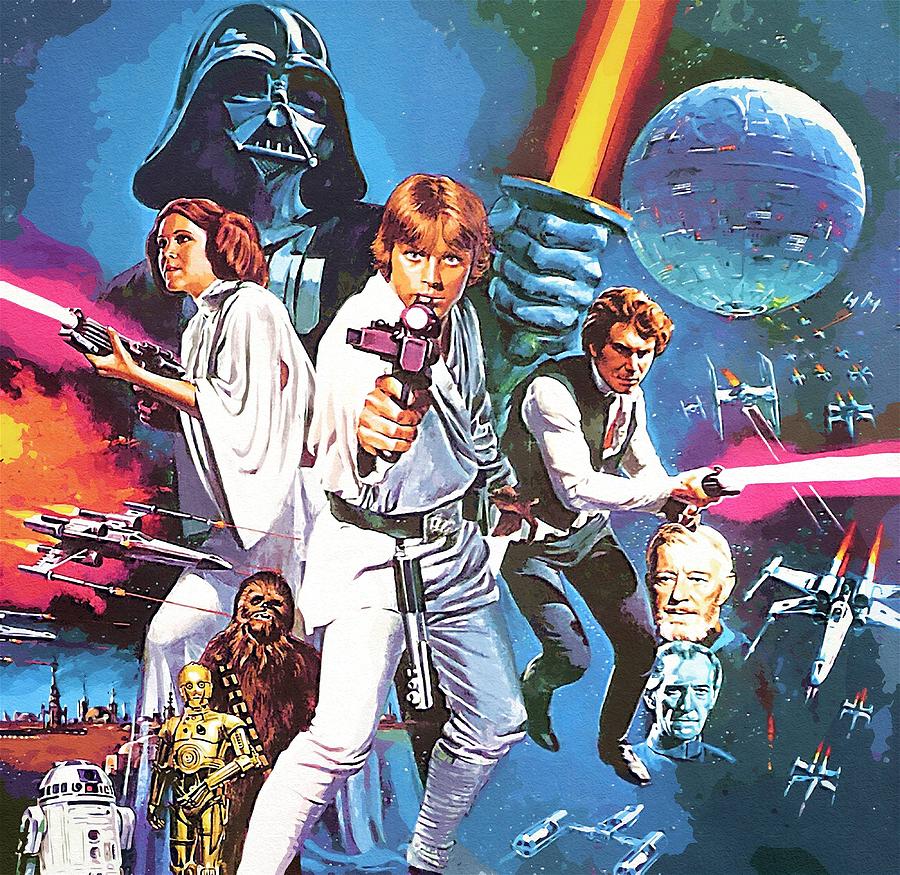 Star Wars A Poster Digital Art by Larry Jones - Fine Art America