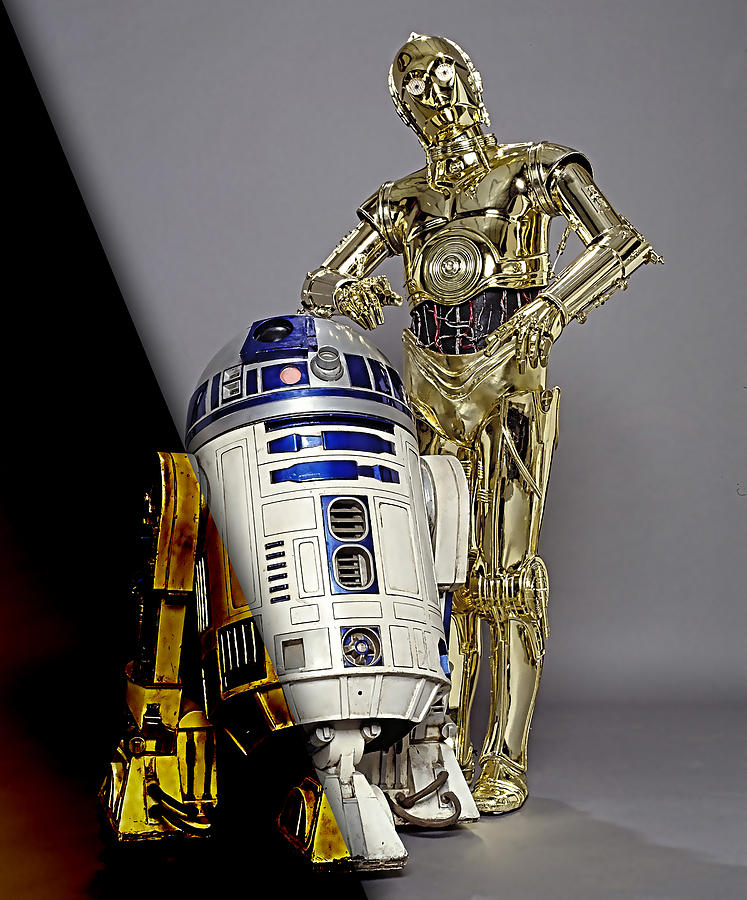 Bukken Binnenwaarts leren Star Wars C3PO and R2D2 Collection Mixed Media by Marvin Blaine - Pixels