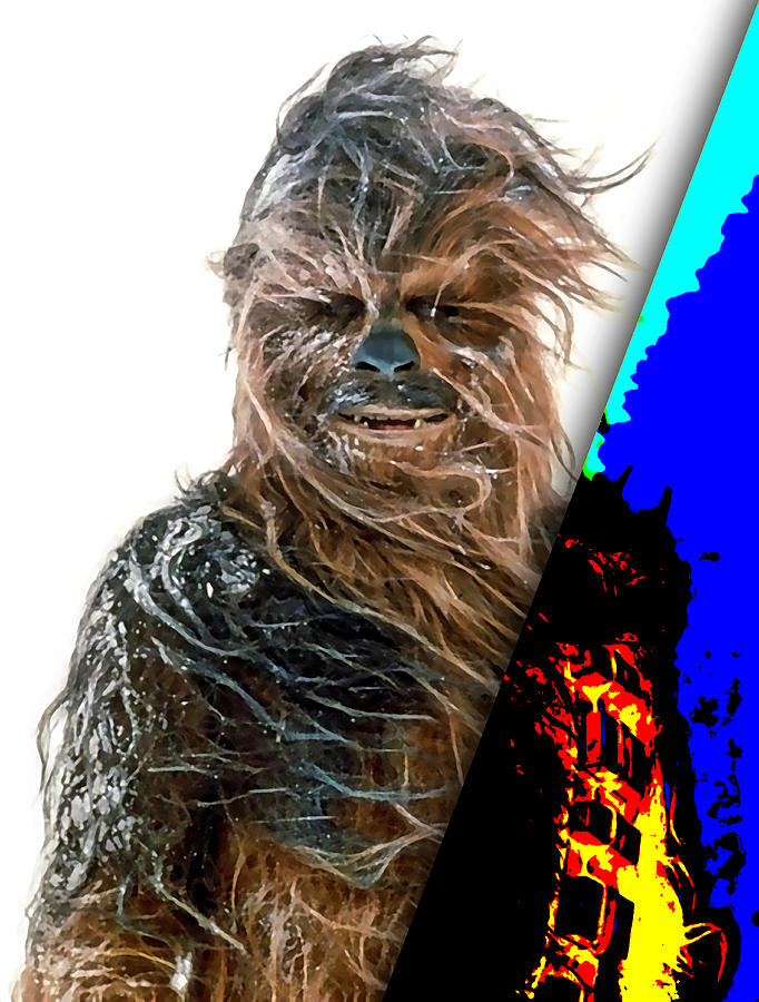 Star Wars Mixed Media - Star Wars Chewbacca Collection #4 by Marvin Blaine