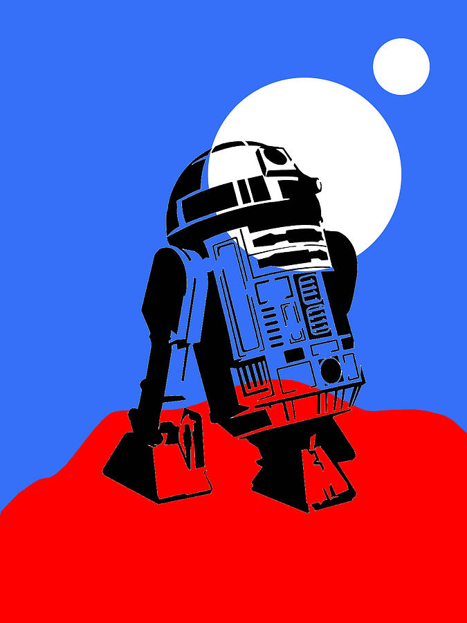 Star Wars Mixed Media - Star Wars R2-D2 Collection #4 by Marvin Blaine