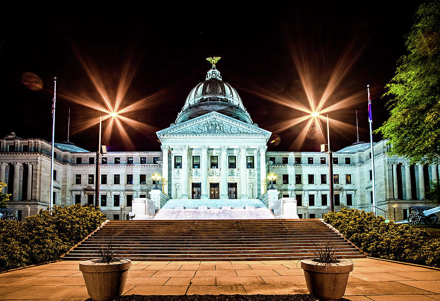 state of mississippi state capitol building in Jackson downtown #4 Photograph by Alex Grichenko
