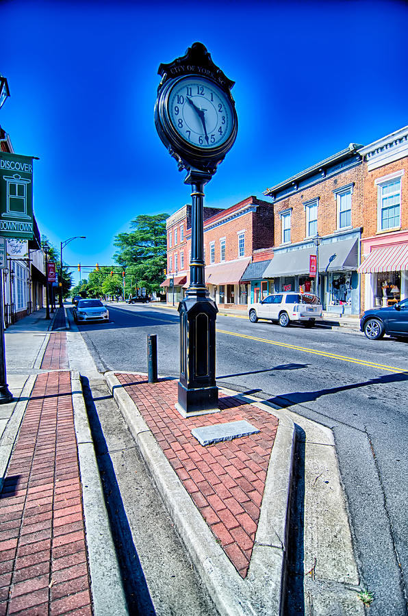 Street Scenes Around York City South Carolina Photograph