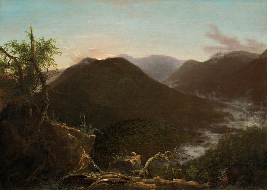 Sunrise in the Catskills #4 Painting by Thomas Cole