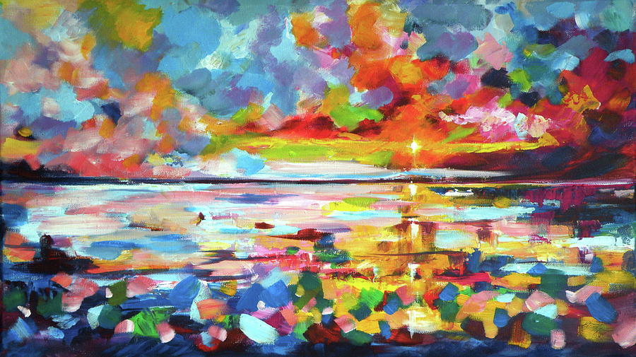 Sunrise #4 Painting by Kovacs Anna Brigitta