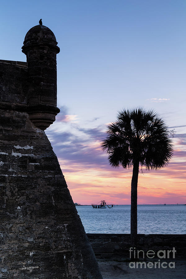 Sunrise over Matanzas Inlet and Castillo de San Marcos, St. Augustine, Florida #4 Photograph by Dawna Moore Photography
