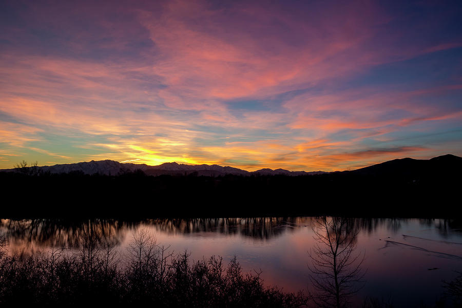 Sunset Photograph - Sunset at Highland Glen #4 by K Bradley Washburn