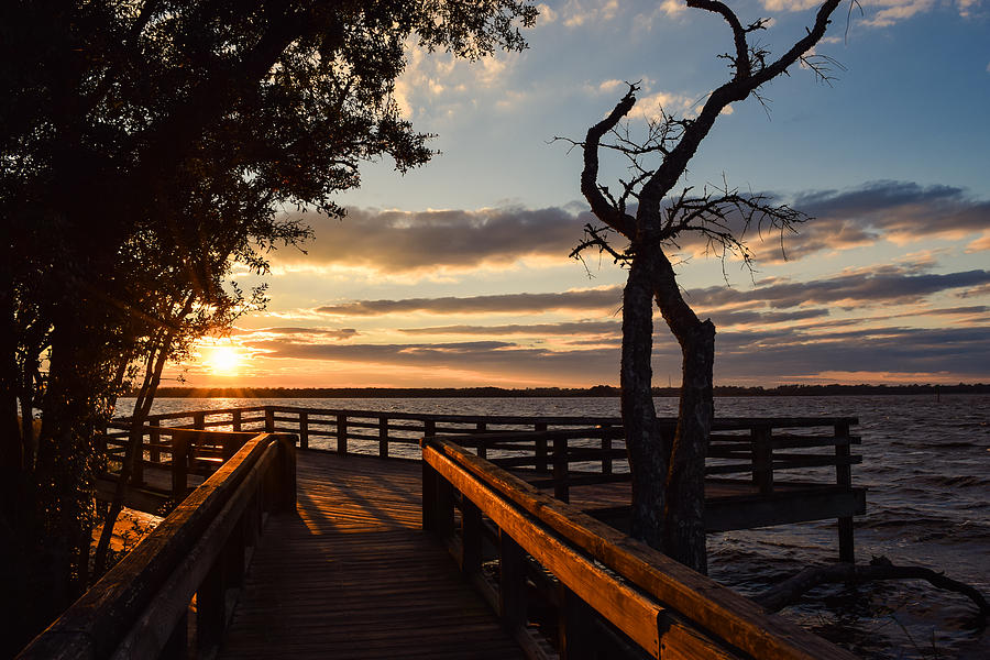 Sunset On The Cape Fear River by Willard Killough III Sunset On The Cape Fear River by Willard Killough III